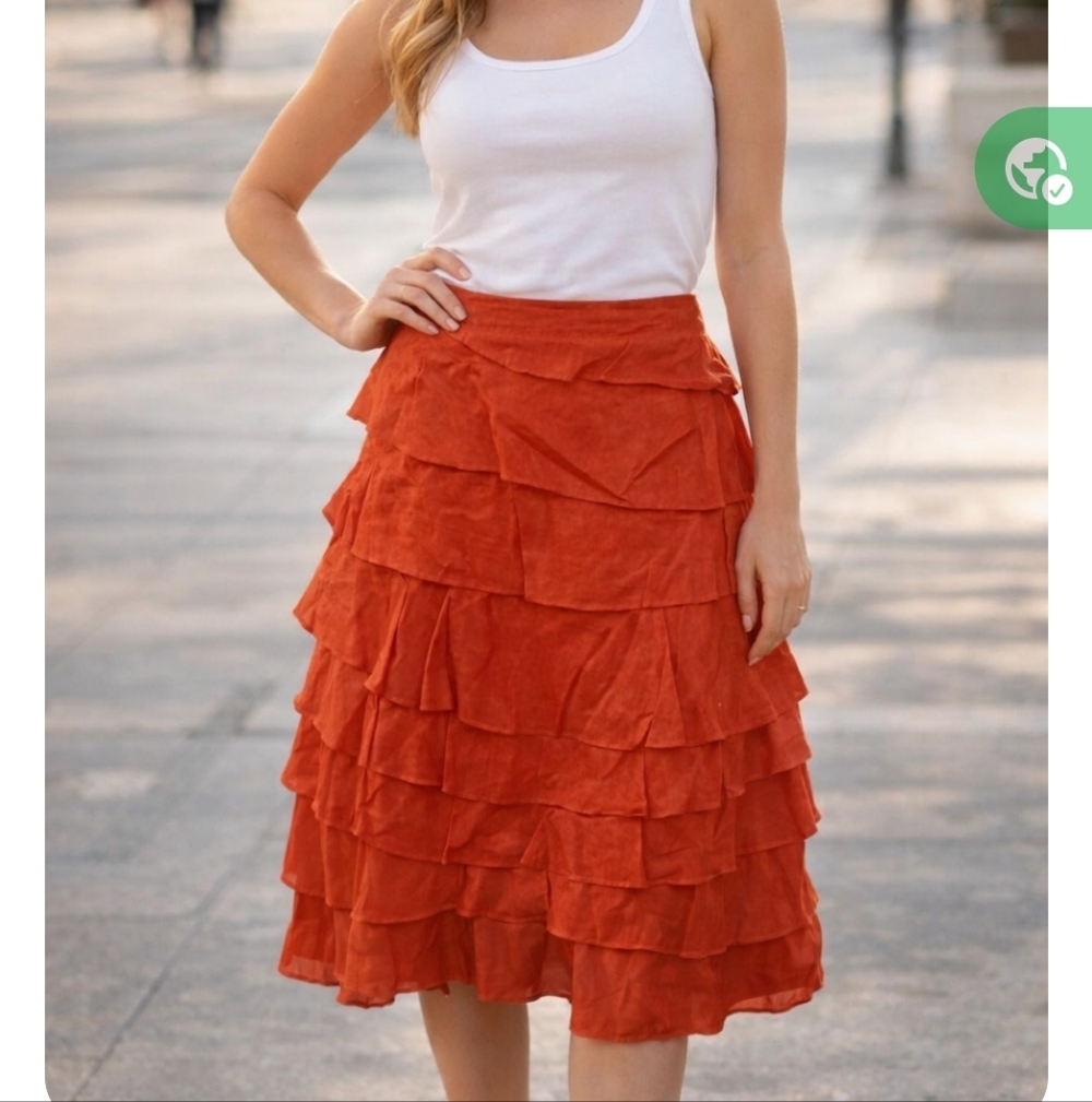 JOSEPH A. RUFFLED SKIRT.